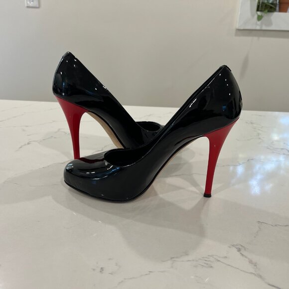 Giuseppe Zanotti Pumps Black with Red hills Made in Italy Size 38/8US - Picture 3 of 10